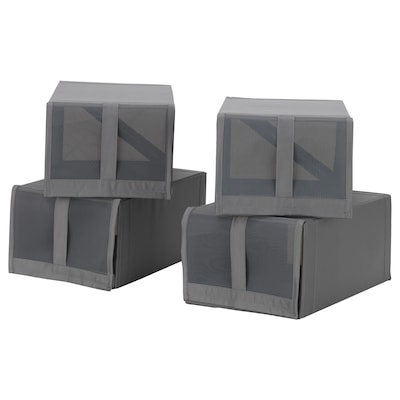 SKUBB Shoe box, dark gray, 8 ¾x13 ½x6 ¼ "