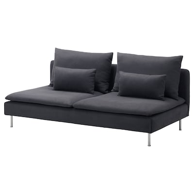 SÖDERHAMN Sofa section, Samsta dark gray
