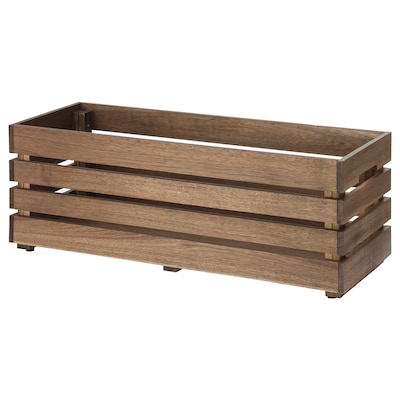 STJÄRNANIS Flower box, outdoor acacia, 29 ½x10 ¾ "