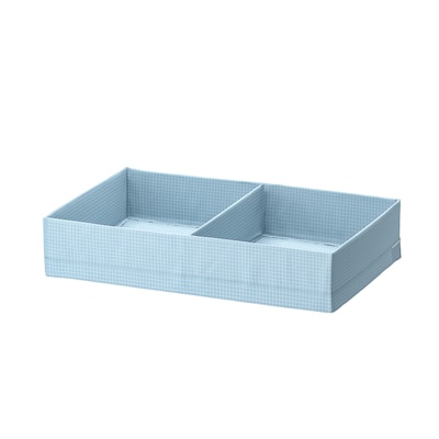 STUK Box with compartments, blue-gray, 13 ½x20x4 "