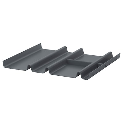 SUMMERA Drawer insert with 6 compartments, anthracite, 17 3/8x14 5/8 "