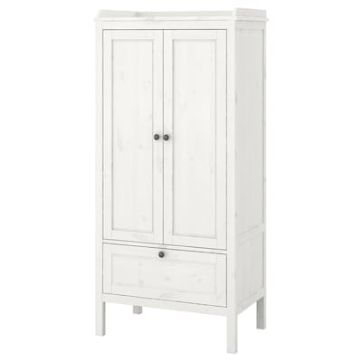 SUNDVIK Wardrobe, white, 31 1/2x19 5/8x67 3/8 "