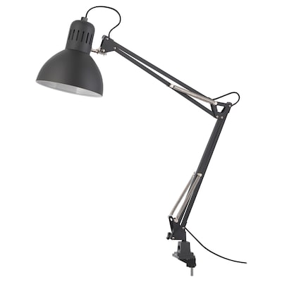 TERTIAL Work lamp with LED bulb, dark gray
