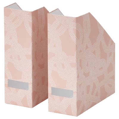 TJENA Magazine file, patterned/pink