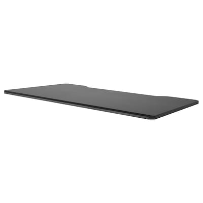 UPPSPEL Tabletop, black, 55 1/8 "