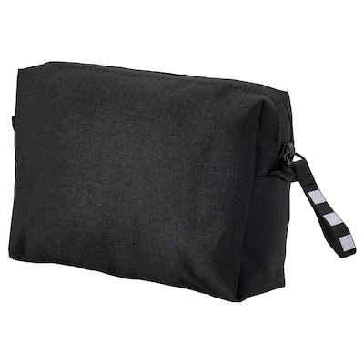 VÄRLDENS Accessory bag, black, 6 ¼x1 ½x4 ¼ "
