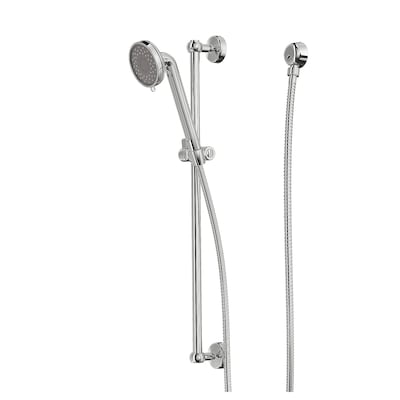 VOXNAN Riser rail with hand shower/outlet, chrome plated
