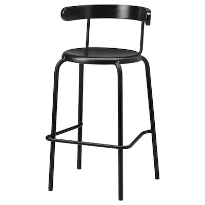 YNGVAR Bar stool, anthracite, 29 1/2 "